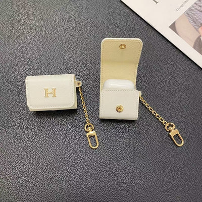 HypedEffects Hermès Inspired Airpod Cover with Gold Chain