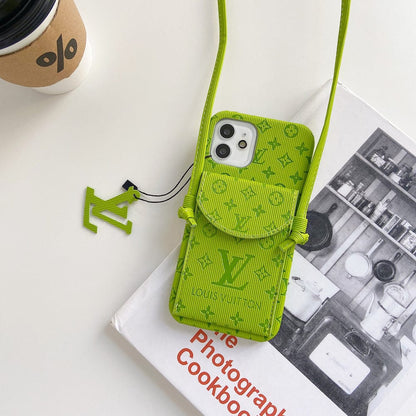HypedEffects High End louis vuitton iPhone 17 Pocket Cases With Straps