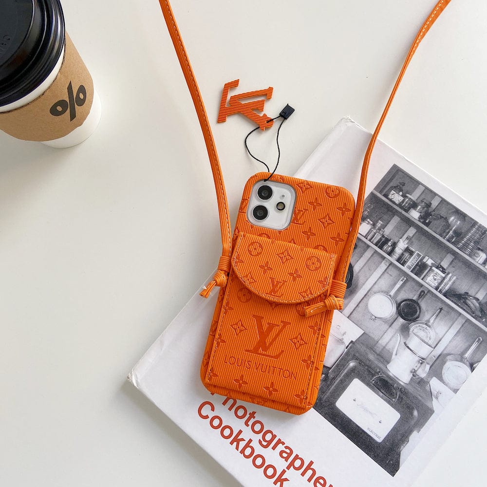 HypedEffects High End louis vuitton iPhone 17 Pocket Cases With Straps