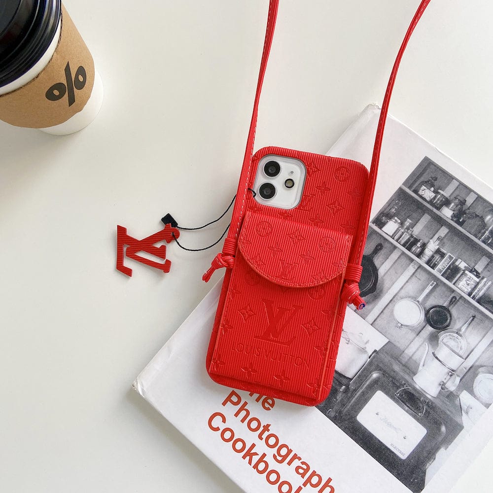 HypedEffects High End louis vuitton iPhone 17 Pocket Cases With Straps