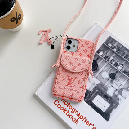 HypedEffects High End louis vuitton iPhone 17 Pocket Cases With Straps
