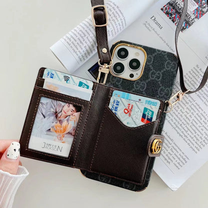 HypedEffects iphone 12 - 17 Pro Max Luxury Cross Body Case With iphone Case