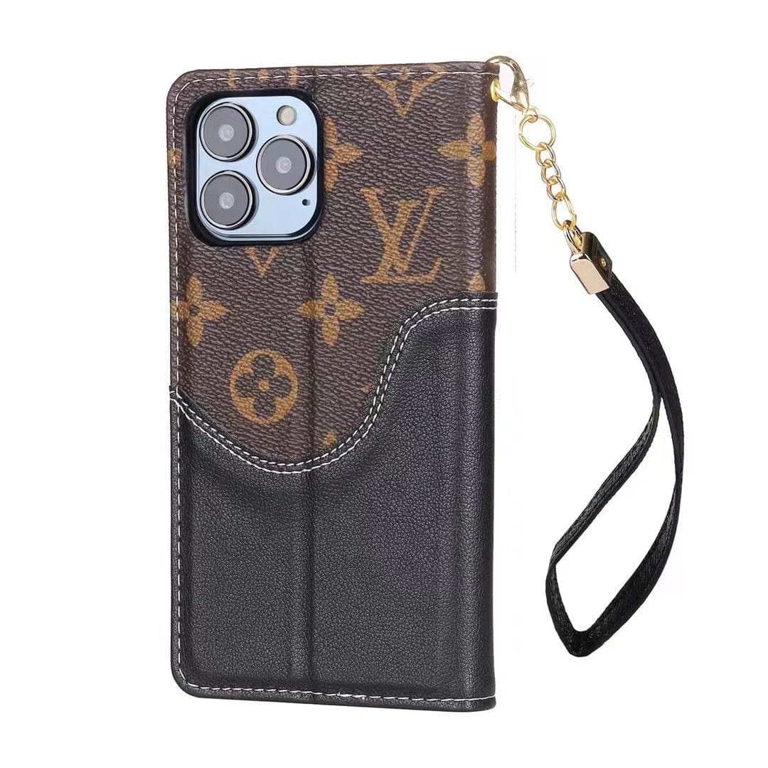 HypedEffects Leather louis vuitton Folio iPhone Cases