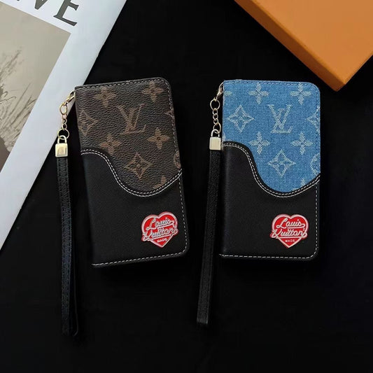 HypedEffects Leather louis vuitton Folio iPhone Cases