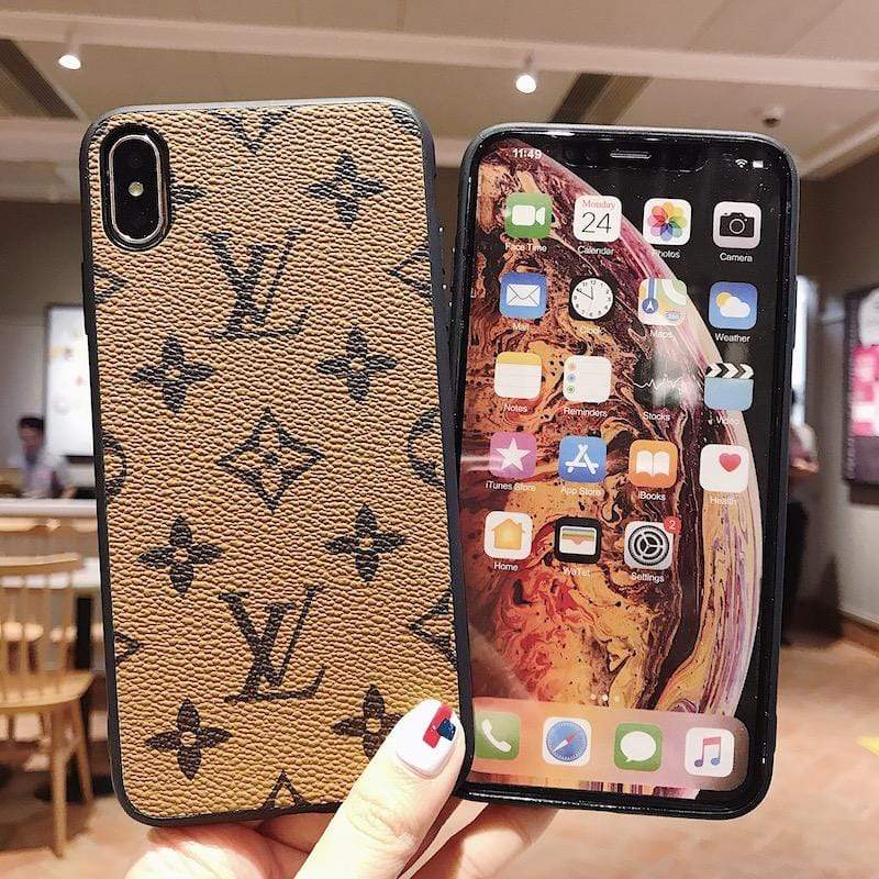 HypedEffects Leather louis vuitton Iphone Cases for iPhone 15 | iPhone 16 | iPhone 17