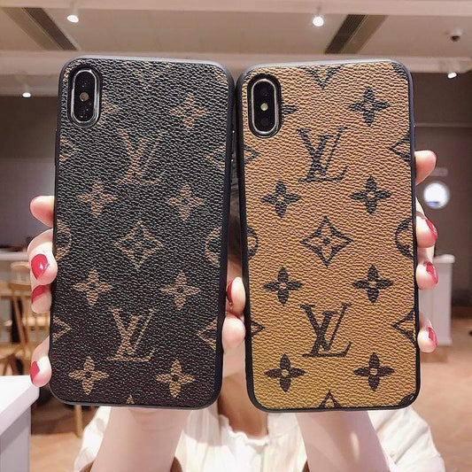 HypedEffects Leather louis vuitton Iphone Cases for iPhone 15 | iPhone 16 | iPhone 17