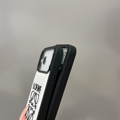 HypedEffects Loewe Anagram Signature Luxury Case for iPhone 14 to 17 Pro Max
