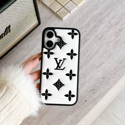 HypedEffects louis vuitton 3D Quilted Monogram Leather iPhone Case