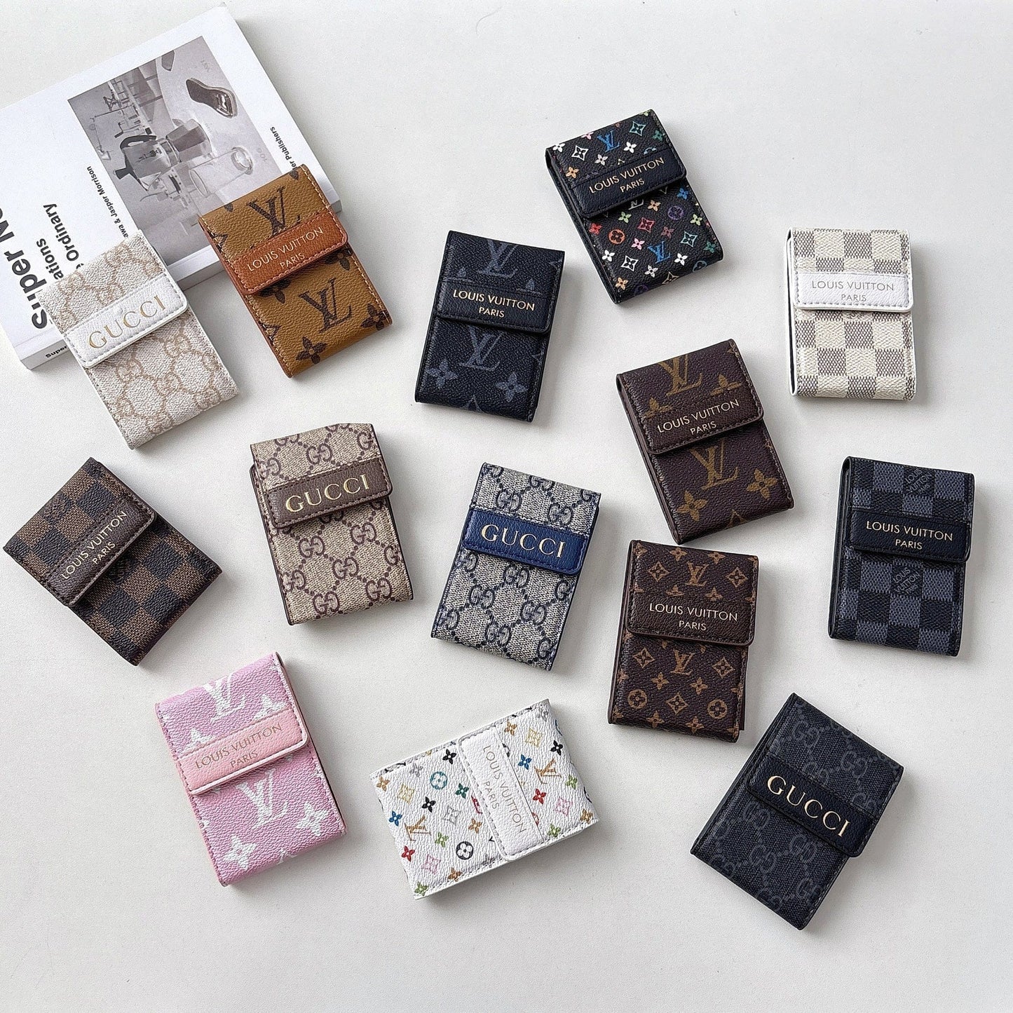 HypedEffects louis vuitton and gucci Wallet Card Holder Collection