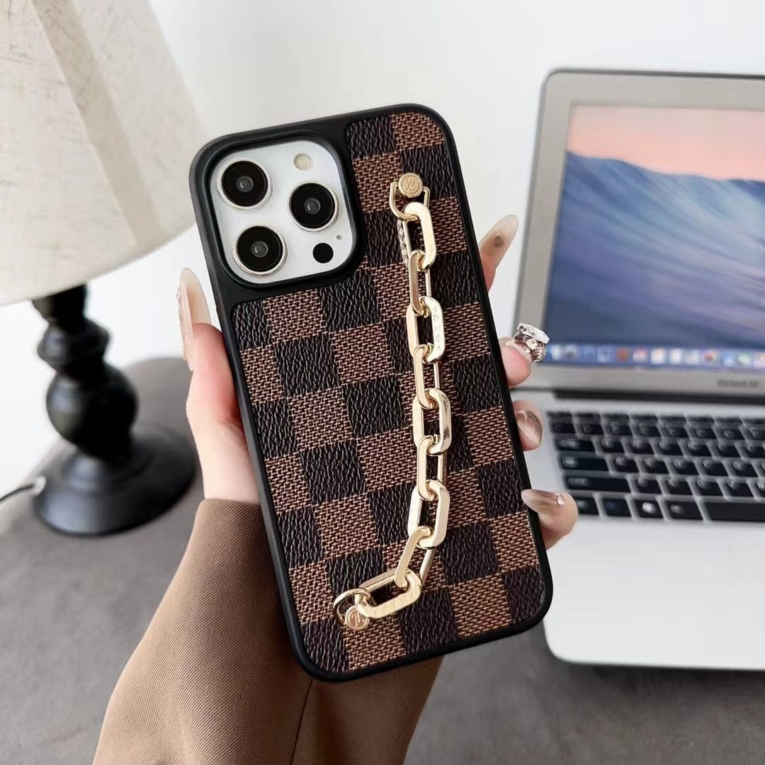 HypedEffects louis vuitton Chain-Accent Designer iPhone Cases