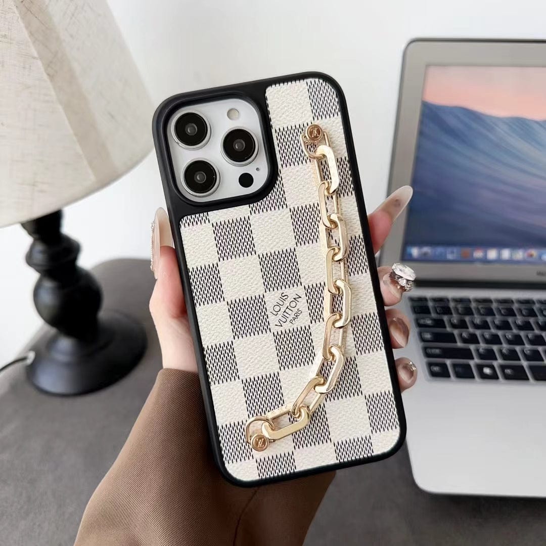 HypedEffects louis vuitton Chain-Accent Designer iPhone Cases