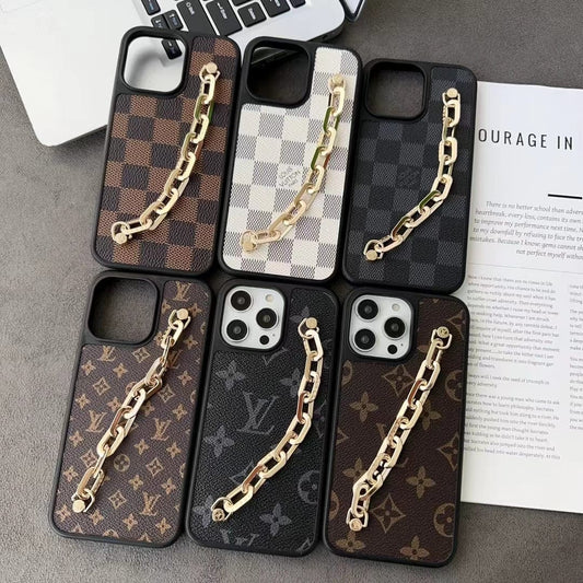 HypedEffects louis vuitton Chain-Accent Designer iPhone Cases
