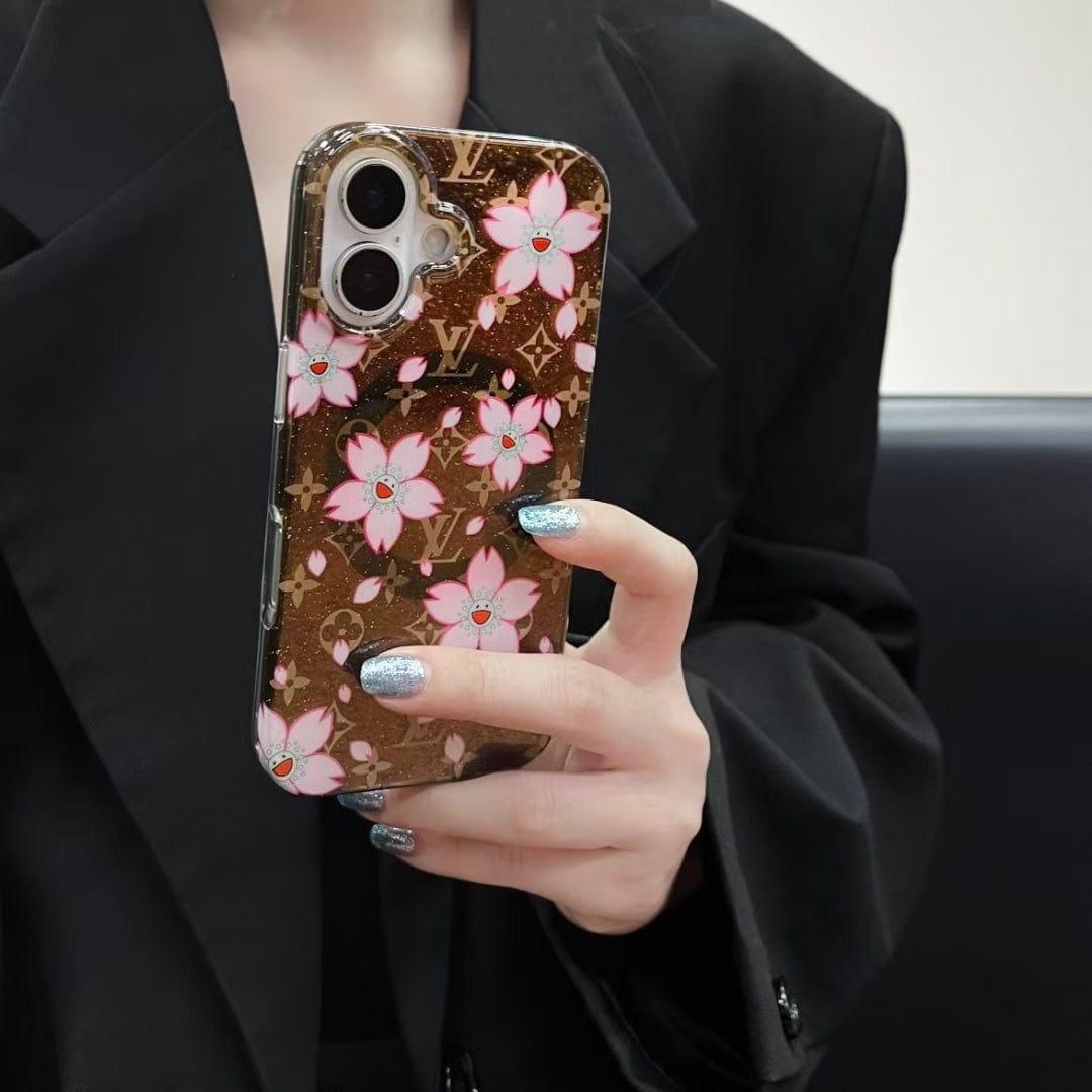 HypedEffects louis vuitton Cherry Blossom Monogram iPhone Case