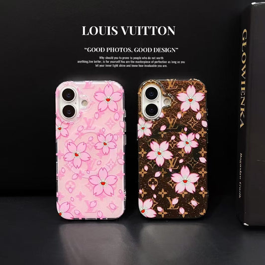 HypedEffects louis vuitton Cherry Blossom Monogram iPhone Case