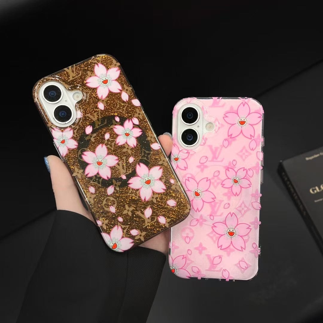 HypedEffects louis vuitton Cherry Blossom Monogram iPhone Case