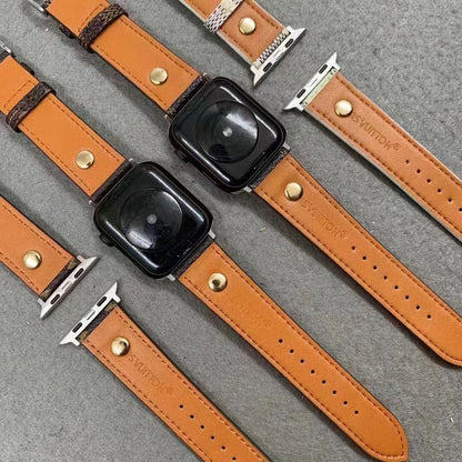 HypedEffects louis vuitton Elegant Leather Watch Band 38/40/41/42/44/45/49 mm