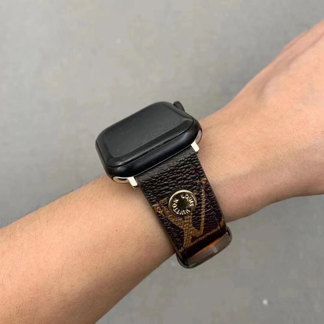 HypedEffects louis vuitton Elegant Leather Watch Band 38/40/41/42/44/45/49 mm