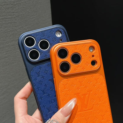 HypedEffects louis vuitton Inspired Leather Phone Case for iPhone 14 to iPhone 17 Pro Max