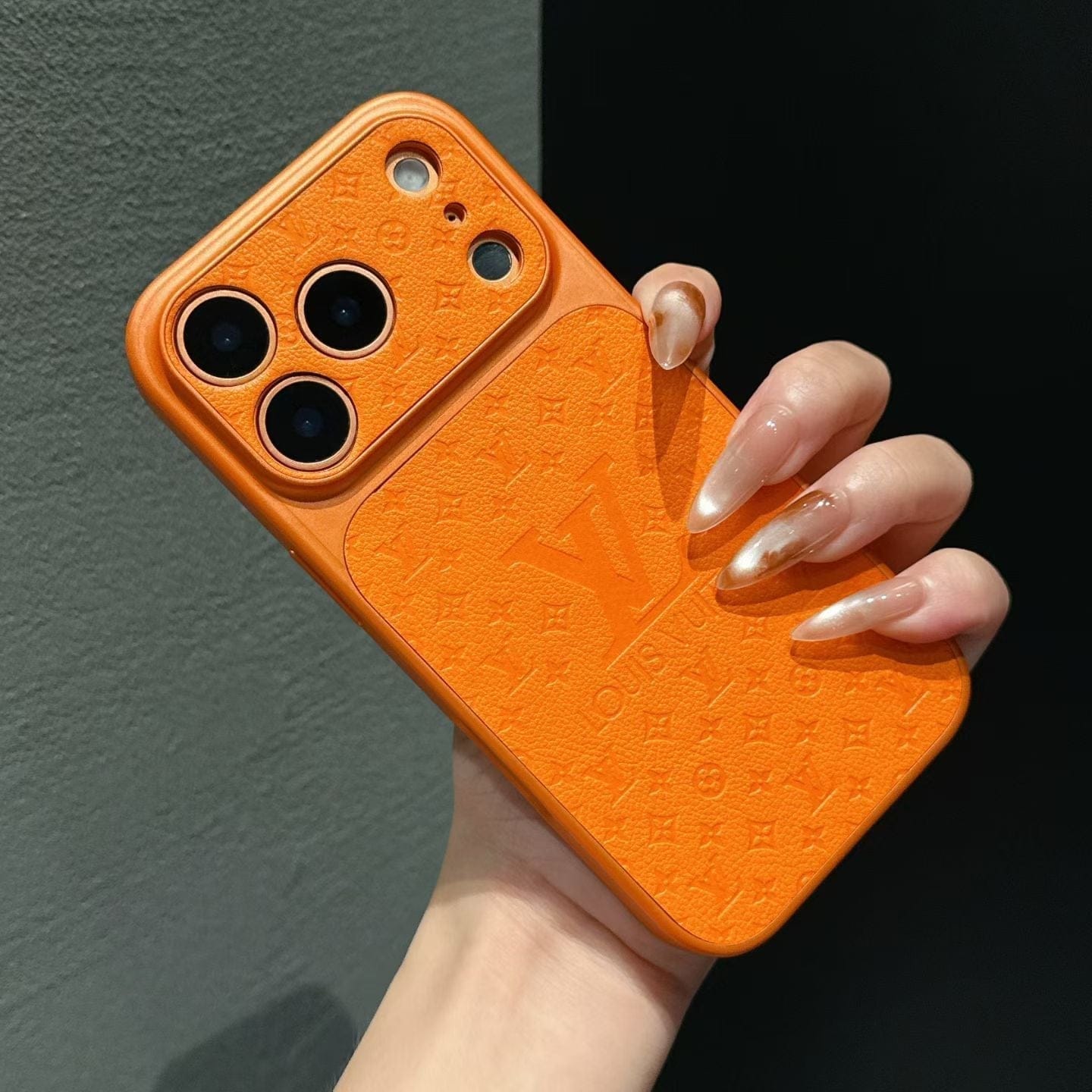 HypedEffects louis vuitton Inspired Leather Phone Case for iPhone 14 to iPhone 17 Pro Max