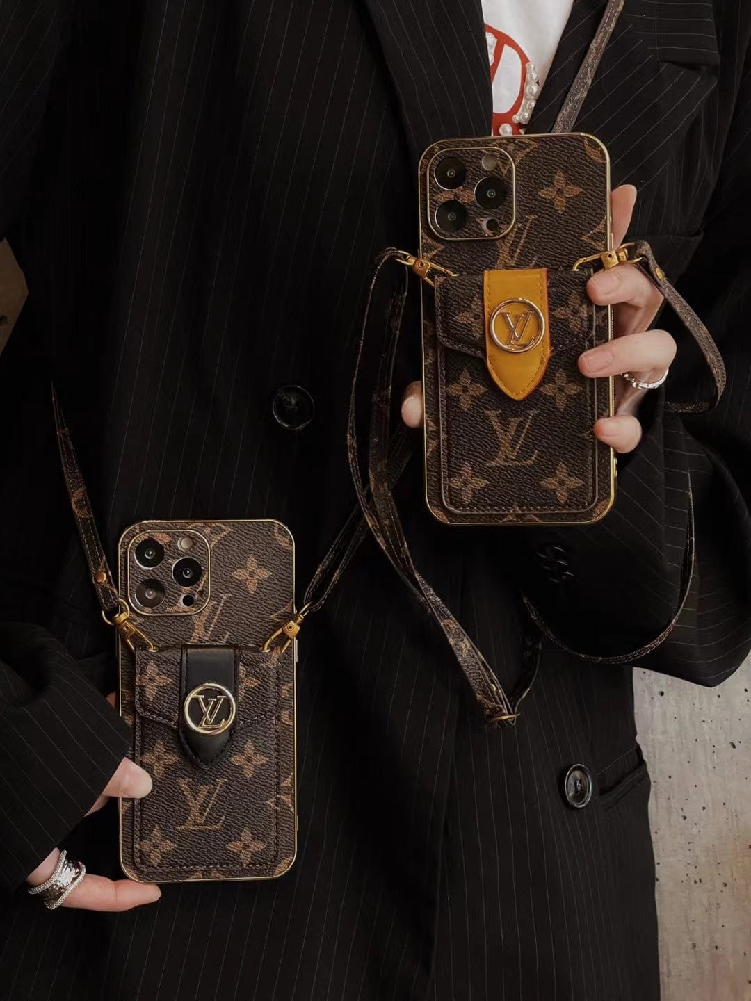 HypedEffects louis vuitton iPhone 15 Wallet Case Style and Protection