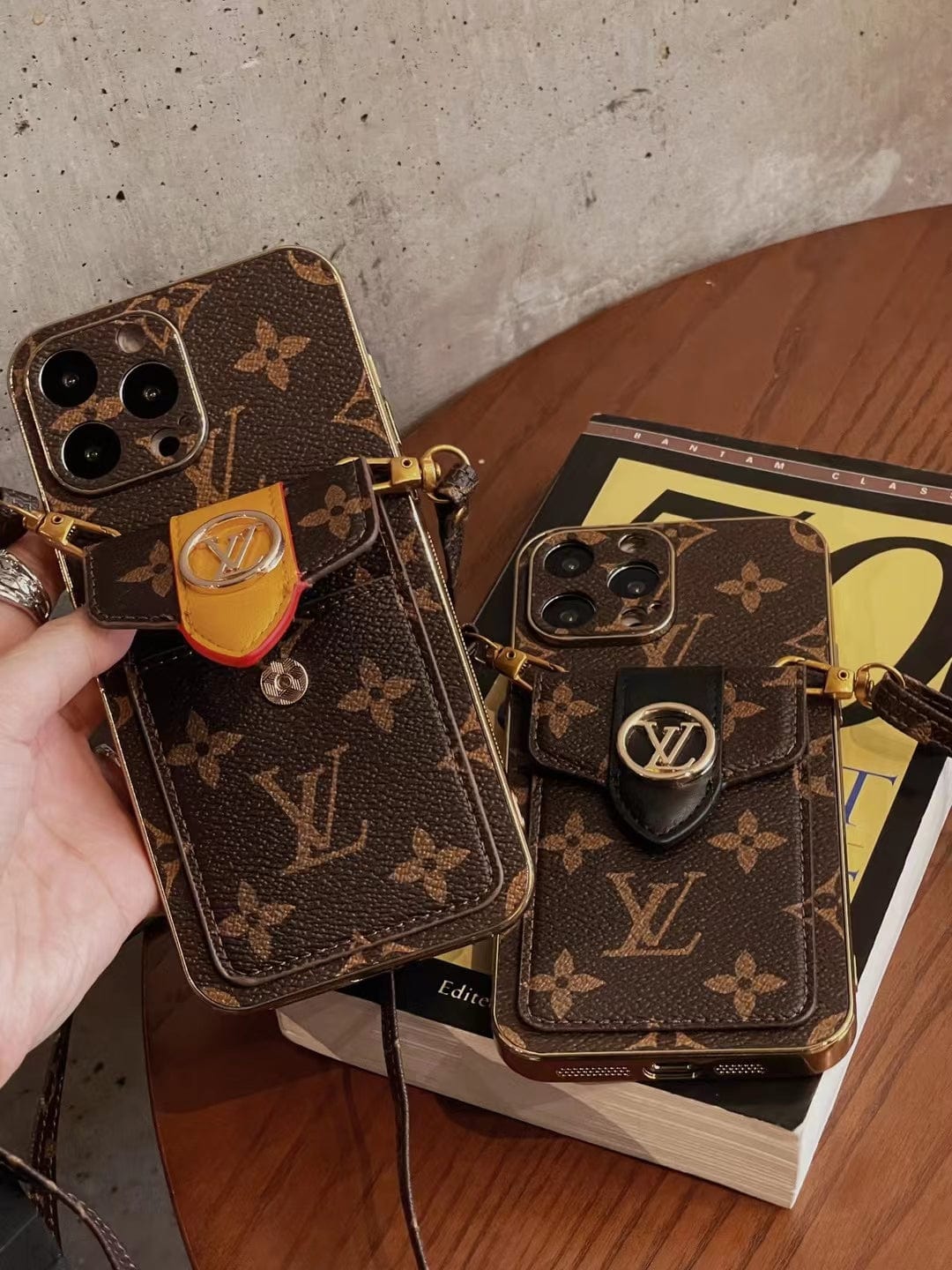 HypedEffects louis vuitton iPhone 15 Wallet Case Style and Protection