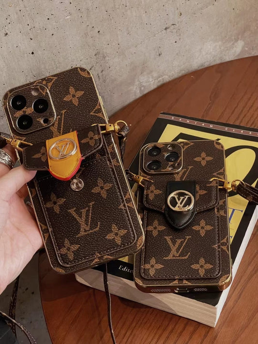 HypedEffects louis vuitton iPhone 15 Wallet Case Style and Protection