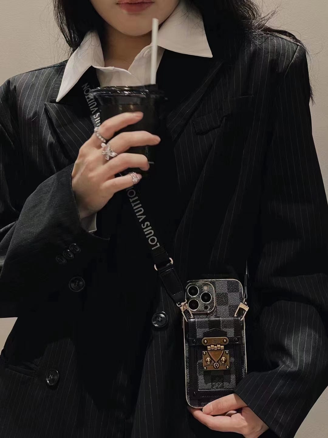 HypedEffects louis vuitton Luxury iPhone 15 Wallet Case