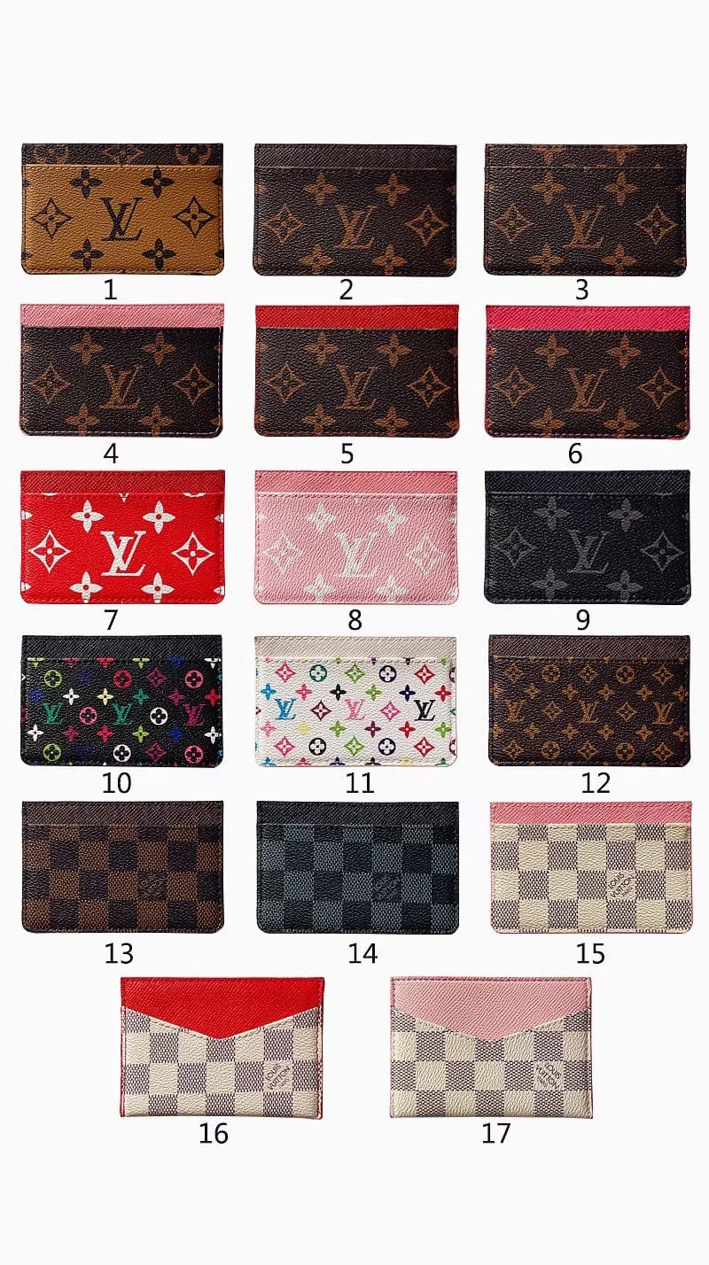 HypedEffects louis vuitton Monogram and Damier Canvas Card Holders - 17 Style Wallet Collection