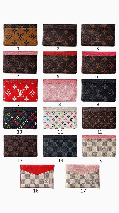 HypedEffects louis vuitton Monogram and Damier Canvas Card Holders - 17 Style Wallet Collection