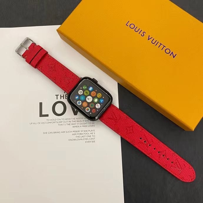 HypedEffects louis vuitton Monogram Embossed Apple Watch Bands