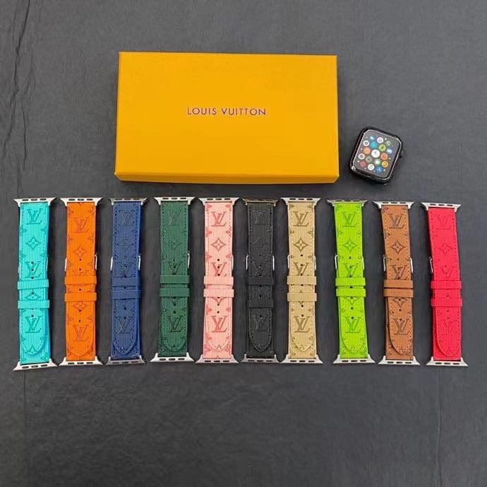 HypedEffects louis vuitton Monogram Embossed Apple Watch Bands