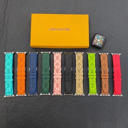 HypedEffects louis vuitton Monogram Embossed Apple Watch Bands