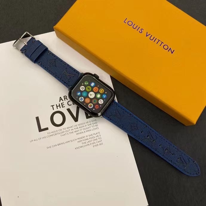HypedEffects louis vuitton Monogram Embossed Apple Watch Bands