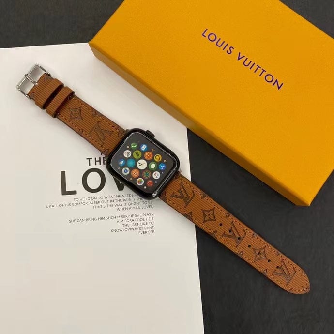HypedEffects louis vuitton Monogram Embossed Apple Watch Bands
