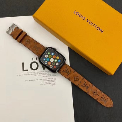 HypedEffects louis vuitton Monogram Embossed Apple Watch Bands