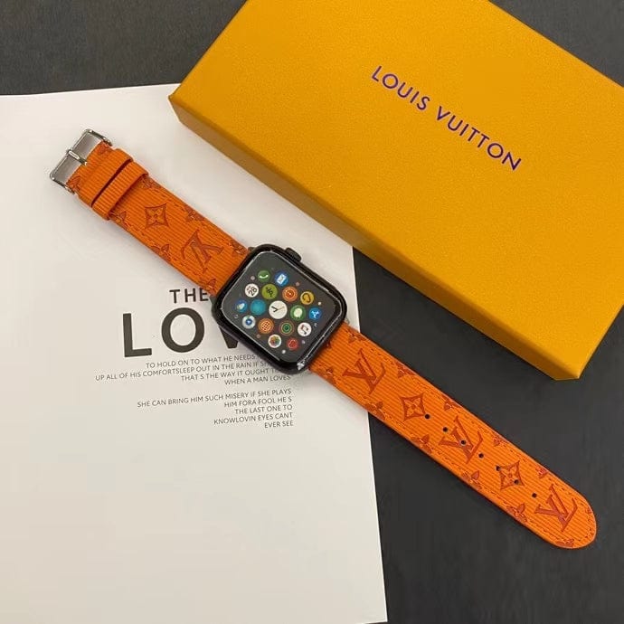 HypedEffects louis vuitton Monogram Embossed Apple Watch Bands