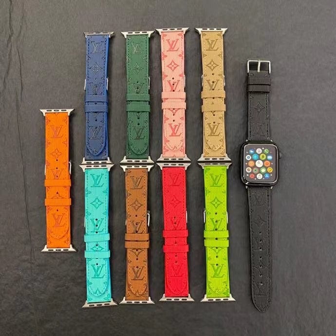 HypedEffects louis vuitton Monogram Embossed Apple Watch Bands