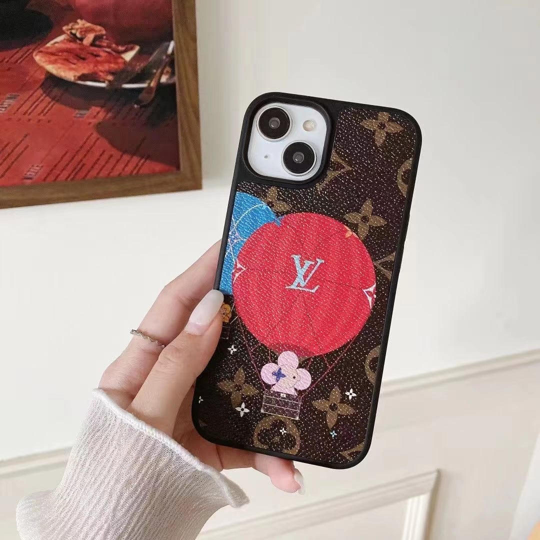HypedEffects louis vuitton Monogram Hot Air Balloon and Heart Print iPhone Cases