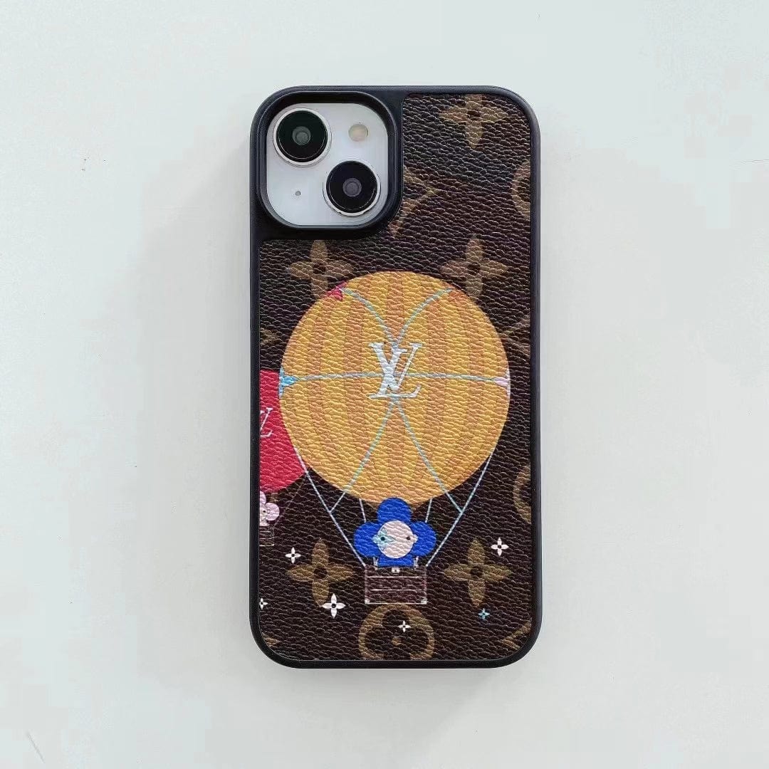 HypedEffects louis vuitton Monogram Hot Air Balloon and Heart Print iPhone Cases