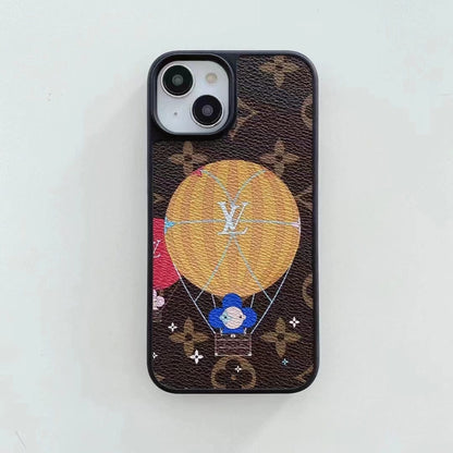 HypedEffects louis vuitton Monogram Hot Air Balloon and Heart Print iPhone Cases