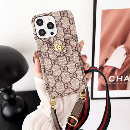 HypedEffects louis vuitton Monogram iPhone 17 Case with Wrist Strap and Pouch | Luxury and Functionality