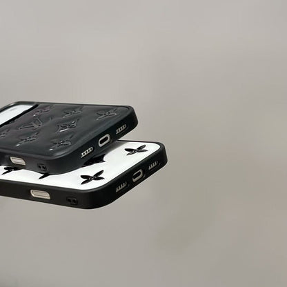 HypedEffects louis vuitton Monogram Relief Luxury Case for iPhone 13 to 17 Pro Max