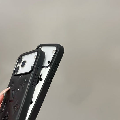 HypedEffects louis vuitton Monogram Relief Luxury Case for iPhone 13 to 17 Pro Max