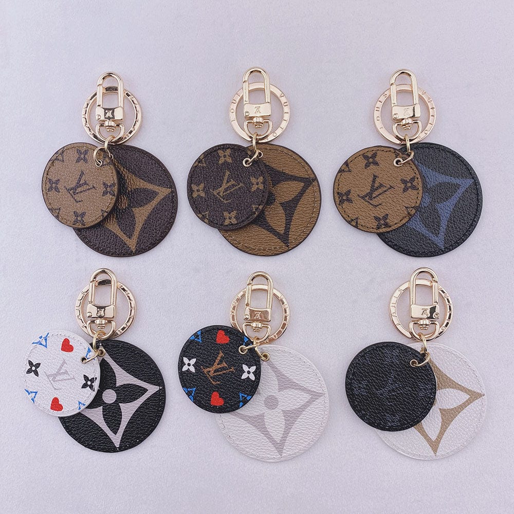 HypedEffects louis vuitton Rounded Leather Keychain | Bag Keychain
