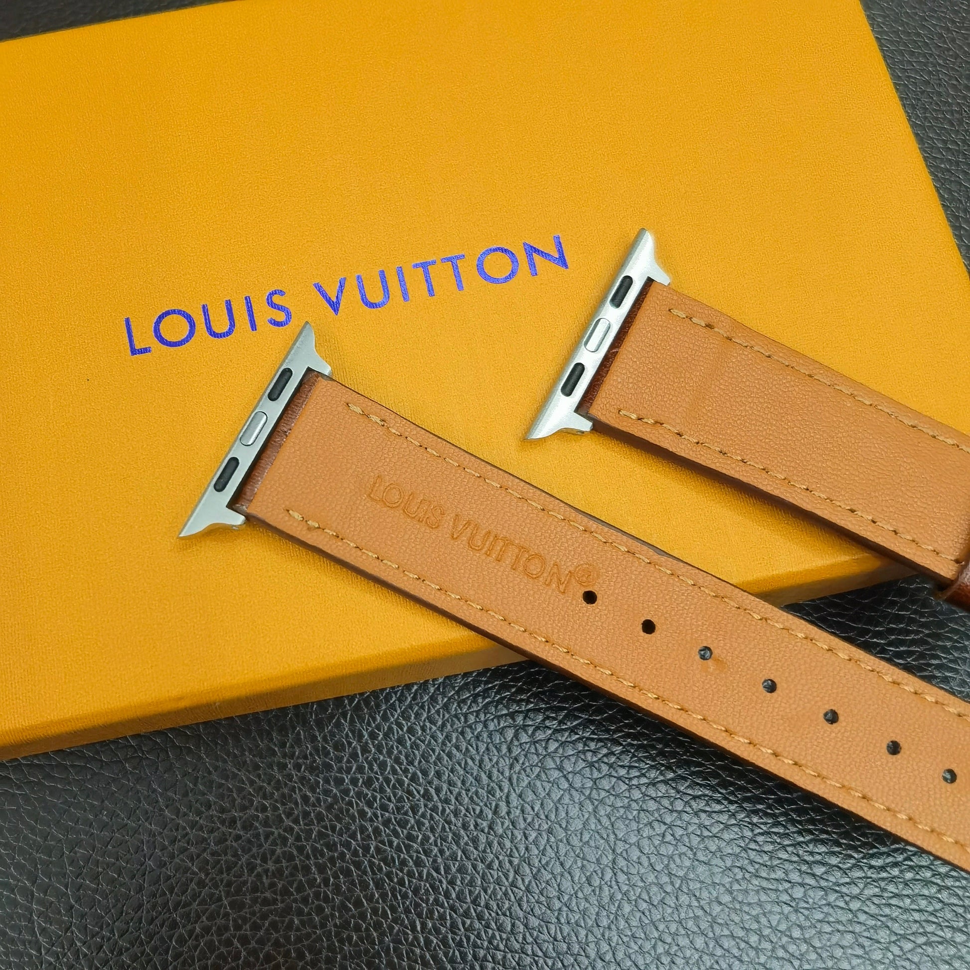 HypedEffects louis vuitton Textured Leather Watch Band 38/40/41/42/44/45/49 mm