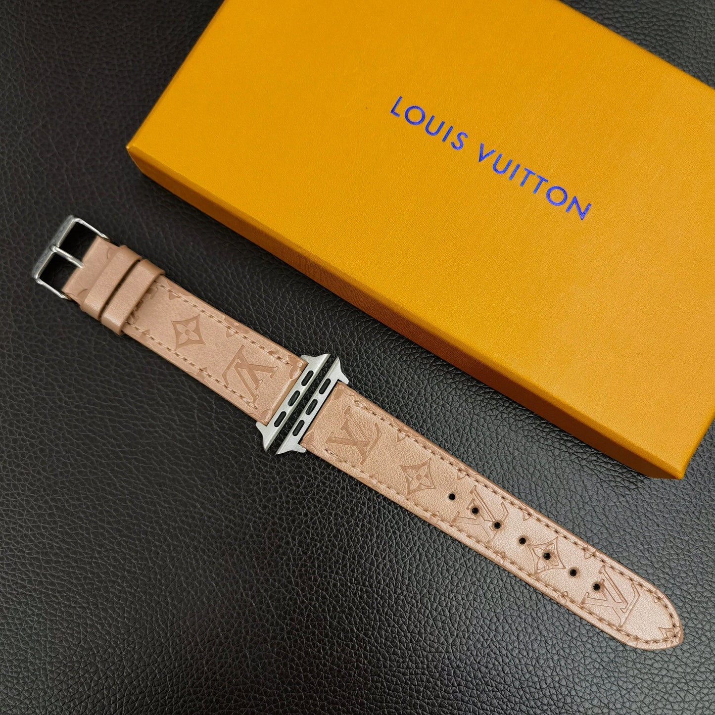 HypedEffects louis vuitton Textured Leather Watch Band 38/40/41/42/44/45/49 mm