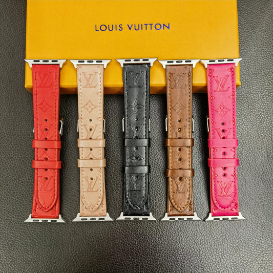 HypedEffects louis vuitton Textured Leather Watch Band 38/40/41/42/44/45/49 mm