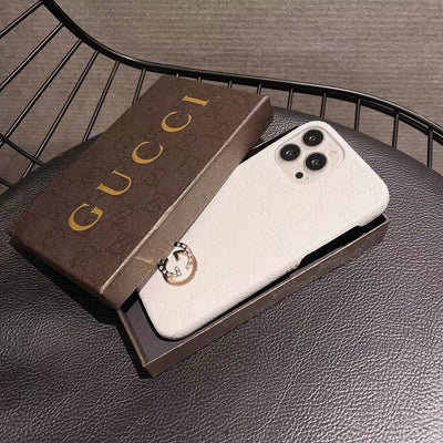 HypedEffects Luxurious Gucci Leather Case for iPhone 16 | iPhone 15 | iPhone 14