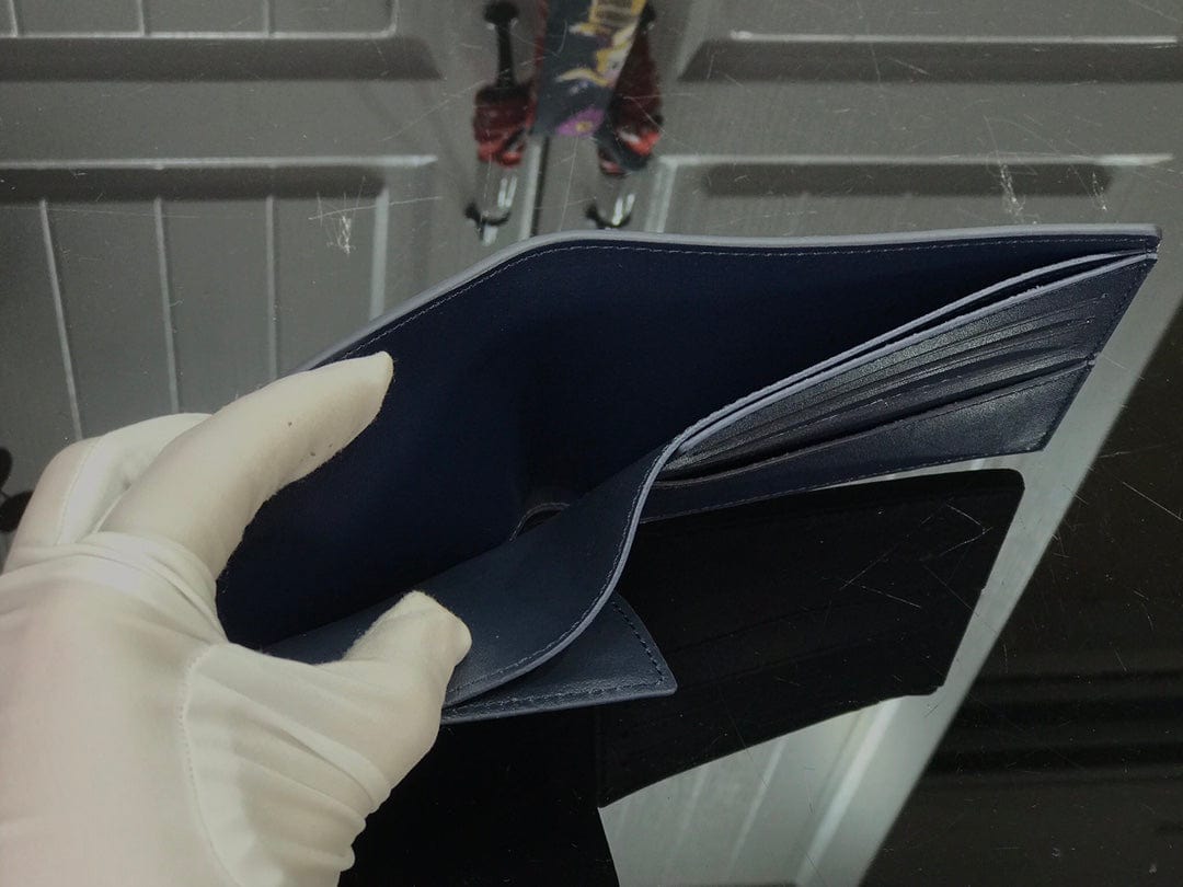 HypedEffects Luxury Blue Monogram Bifold Wallet