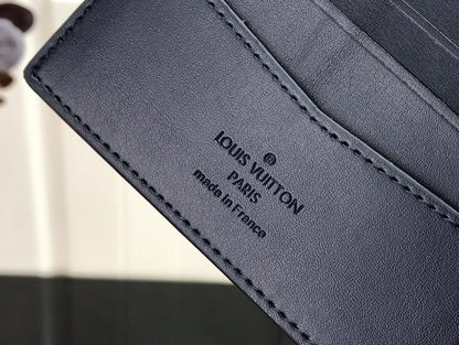 HypedEffects Luxury Blue Monogram Bifold Wallet